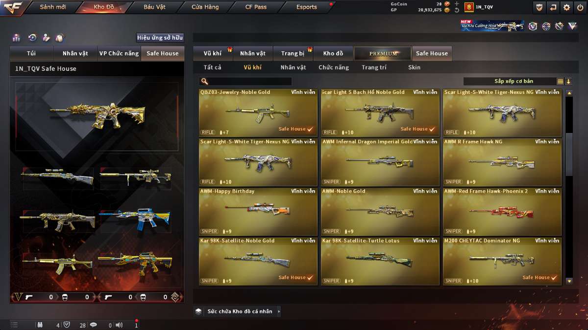 shop acc cf uy tin gia re